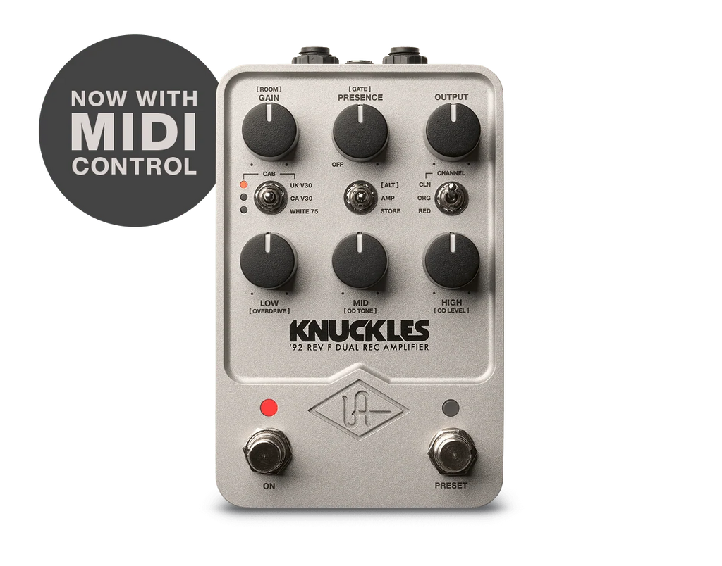 Universal Audio Knuckles '92 Rev F Dual Rec Amplifier — UAFX series, view 1 of 3