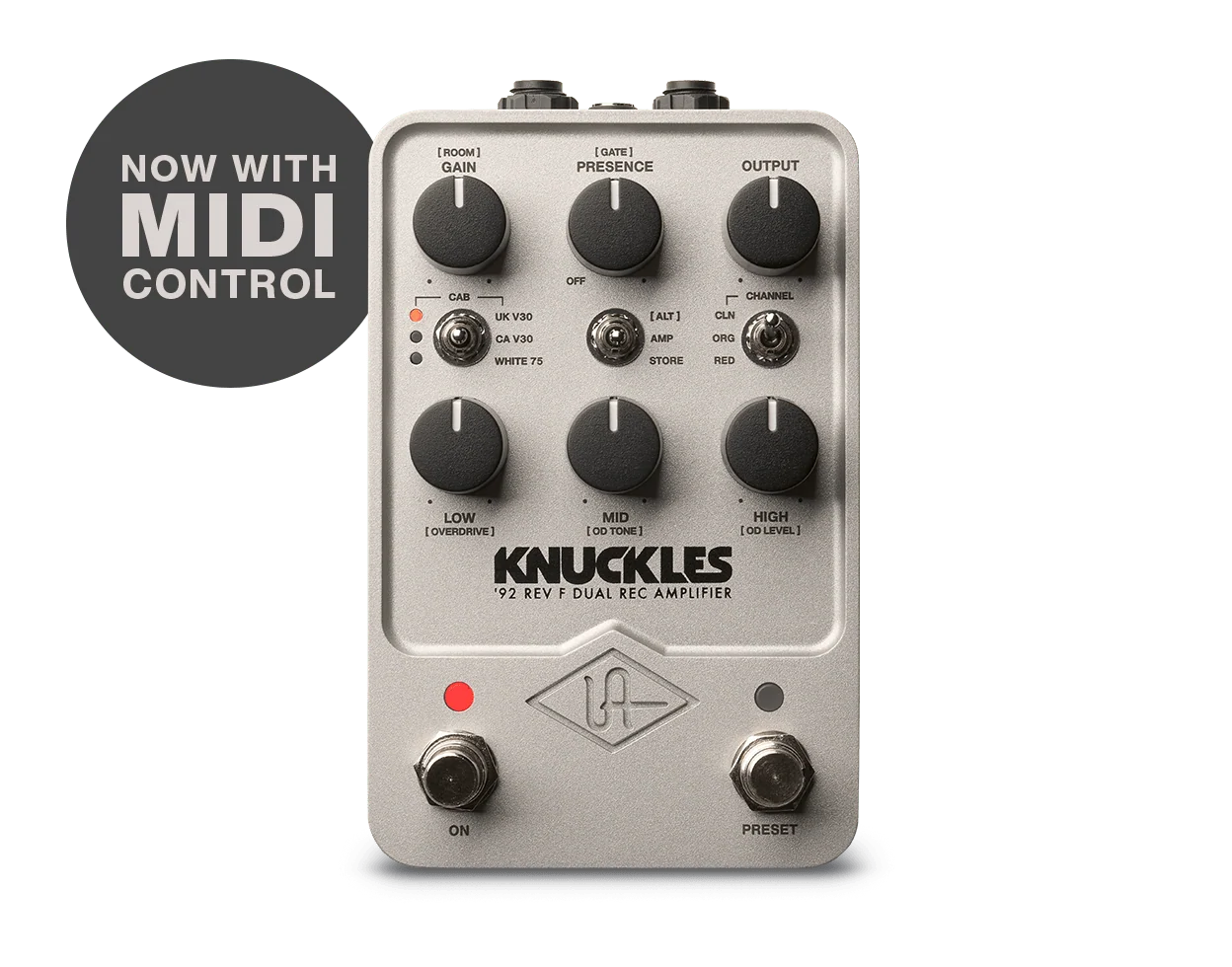 Universal Audio Knuckles '92 Rev F Dual Rec Amplifier — UAFX series, view 1 of 3