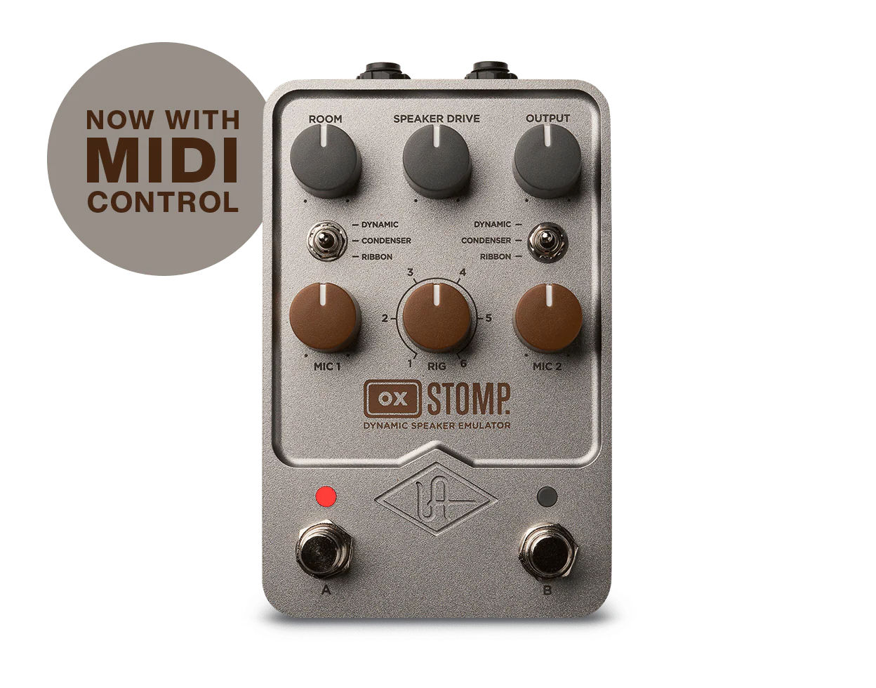 Universal Audio OX Stomp Dynamic Speaker Emulator — UAFX series, view 1 of 3