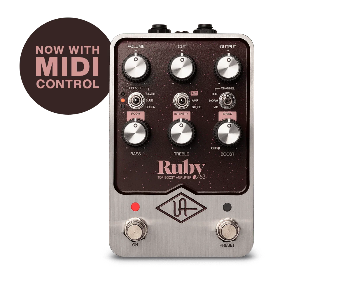 Universal Audio Ruby '63 Top Boost Amplifier — UAFX series, view 1 of 3