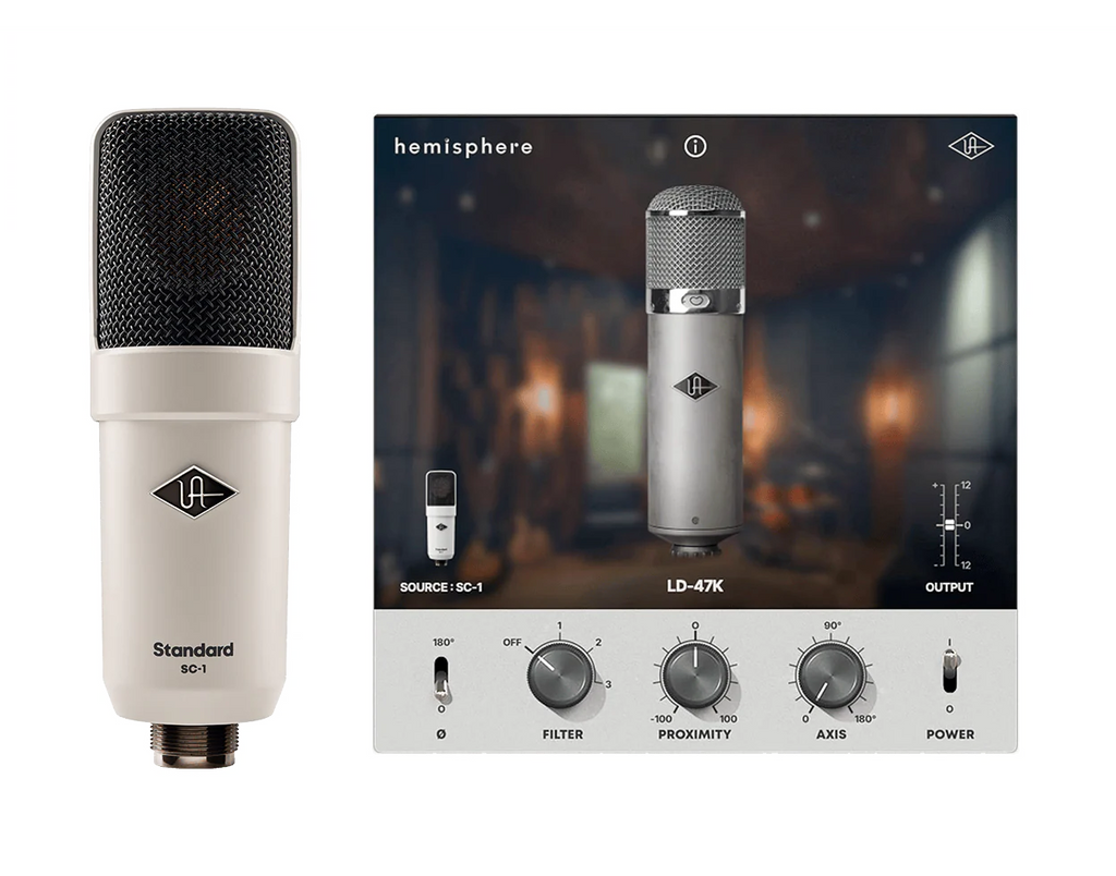 Universal Audio SC-1 Condenser Microphone with Hemisphere Modeling — MICROPHONES series, view 4 of 5