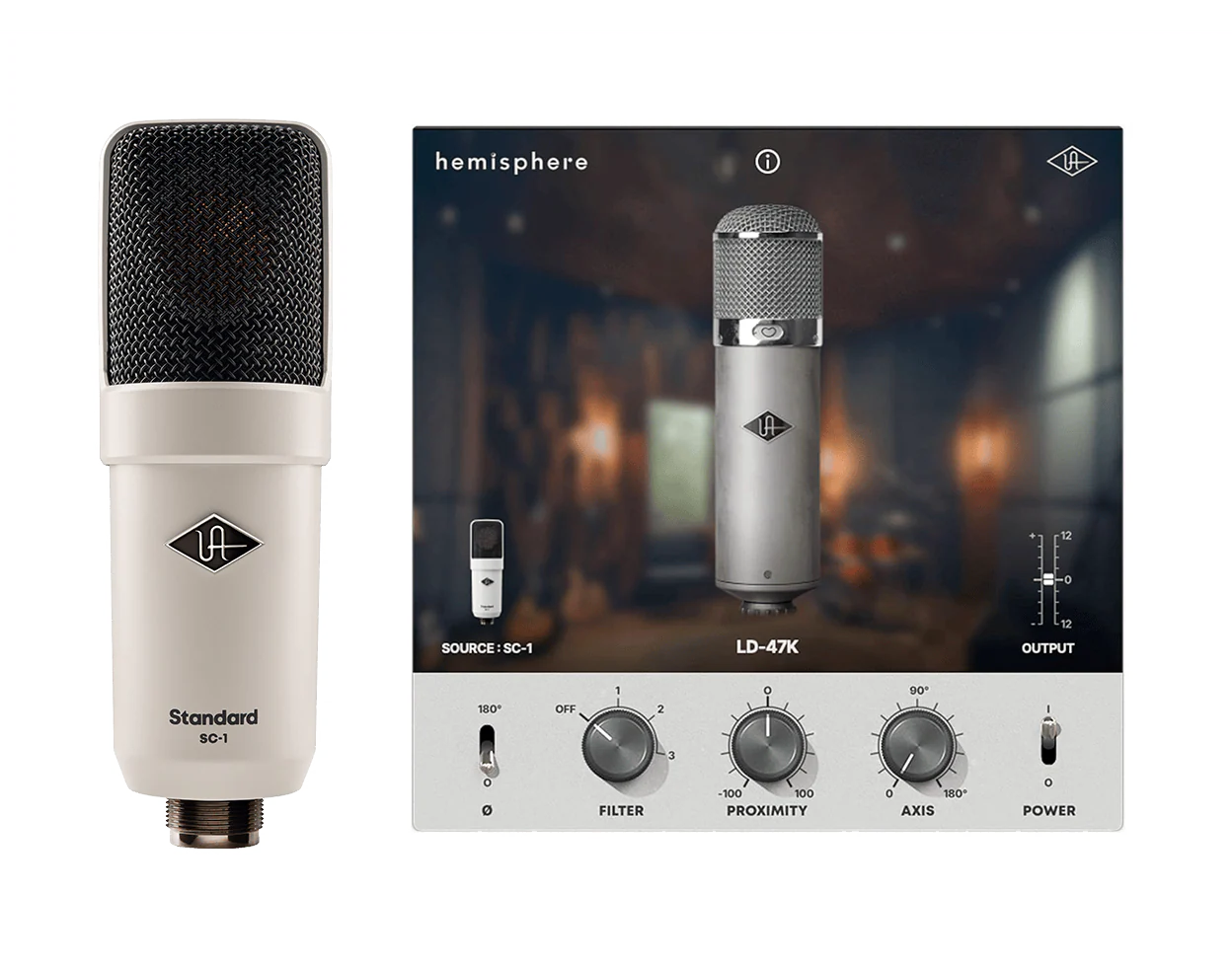 Universal Audio SC-1 Condenser Microphone with Hemisphere Modeling — MICROPHONES series, view 4 of 5