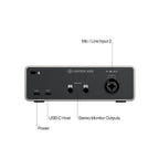 Universal Audio Volt 1 Gen 2 USB Audio Interface — rear panel connections