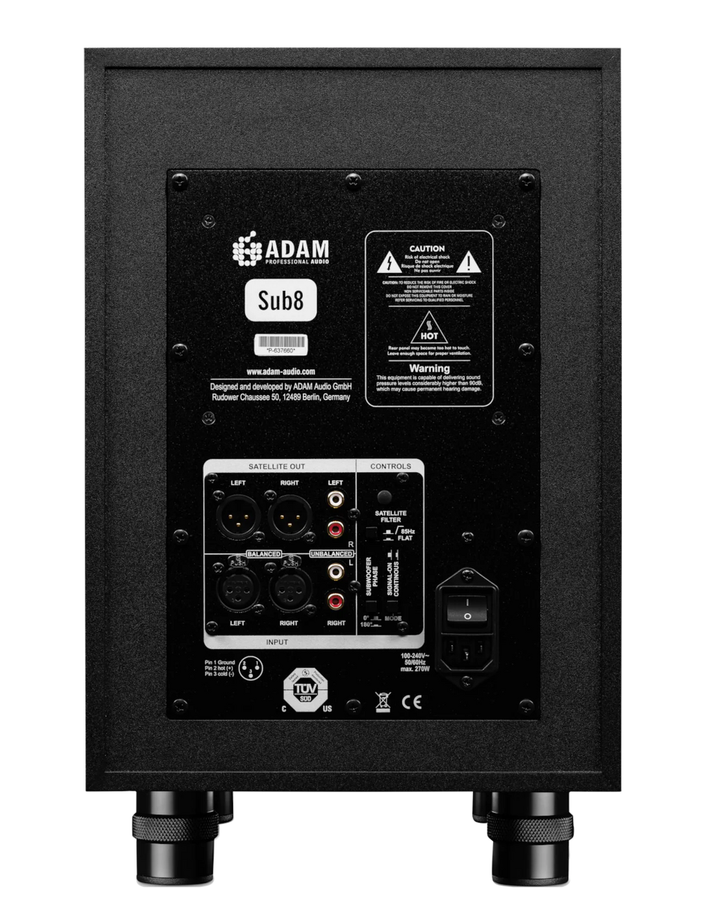 ADAM Audio Sub 8 subwoofer, view 3