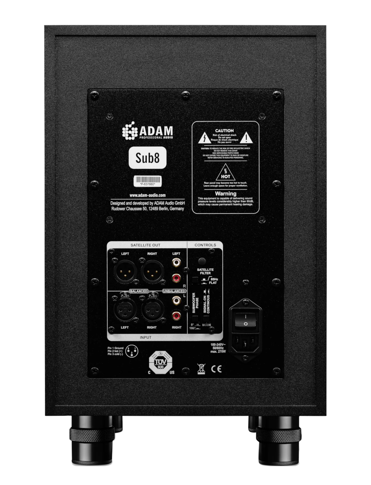 ADAM Audio Sub 8 subwoofer, view 3