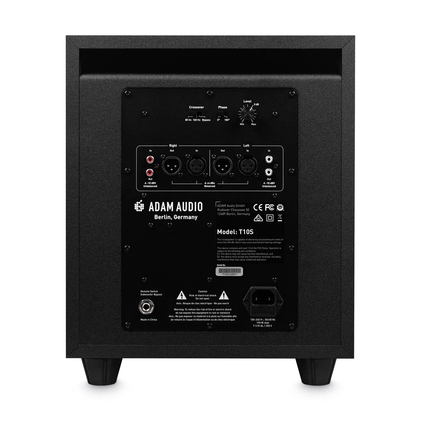 ADAM Audio T10S subwoofer, view 3
